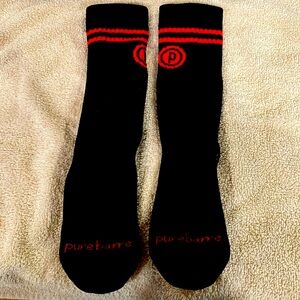Pure Barre Circle P Crew Sticky Socks Small